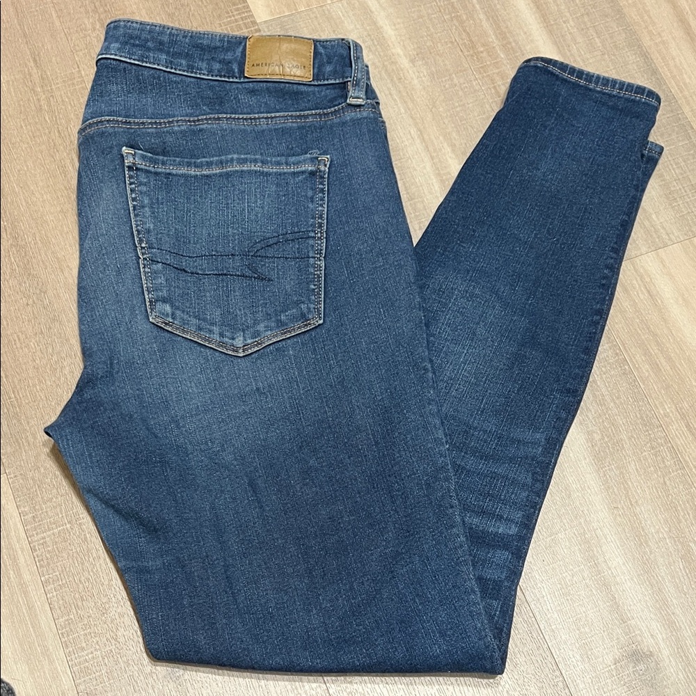 American Eagle Outfitters Dark Blue Skinny Jeans